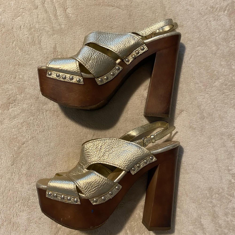 BCBG platform heels